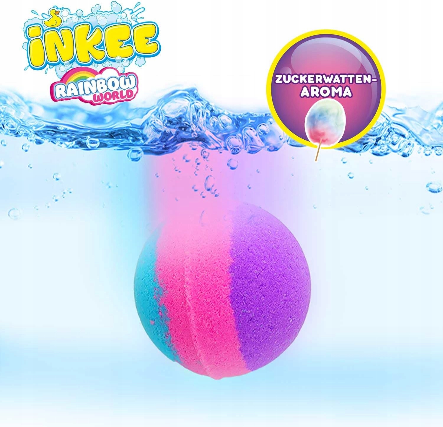 INKEE Color Rainbow World 3 kule do kąpieli pachnące dla dzieci zestaw ee1e9d345f521f3f957519a31ae43f05