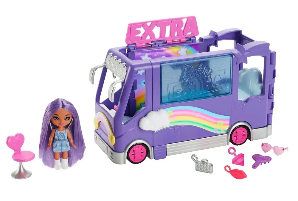 Barbie Extra Minis Minibus Koncertowy zestaw lalka Mini Minis HKF84 Mattel 36b8ca1672dd6d28f1da5736c97522ce